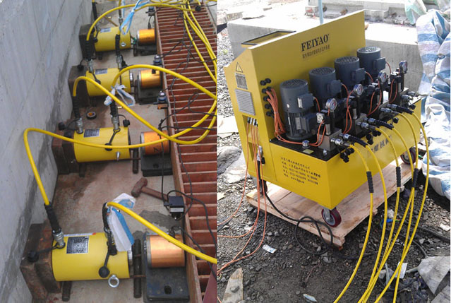 鐵四院測試軌道板與底座板間填充層受力與位移的對應關系和相應的漿力實驗