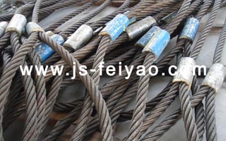 鋼絲繩壓套機壓制成品